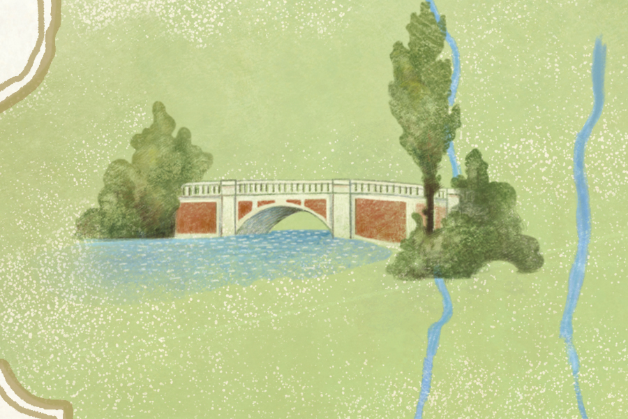 The bridge over the Noncello river
