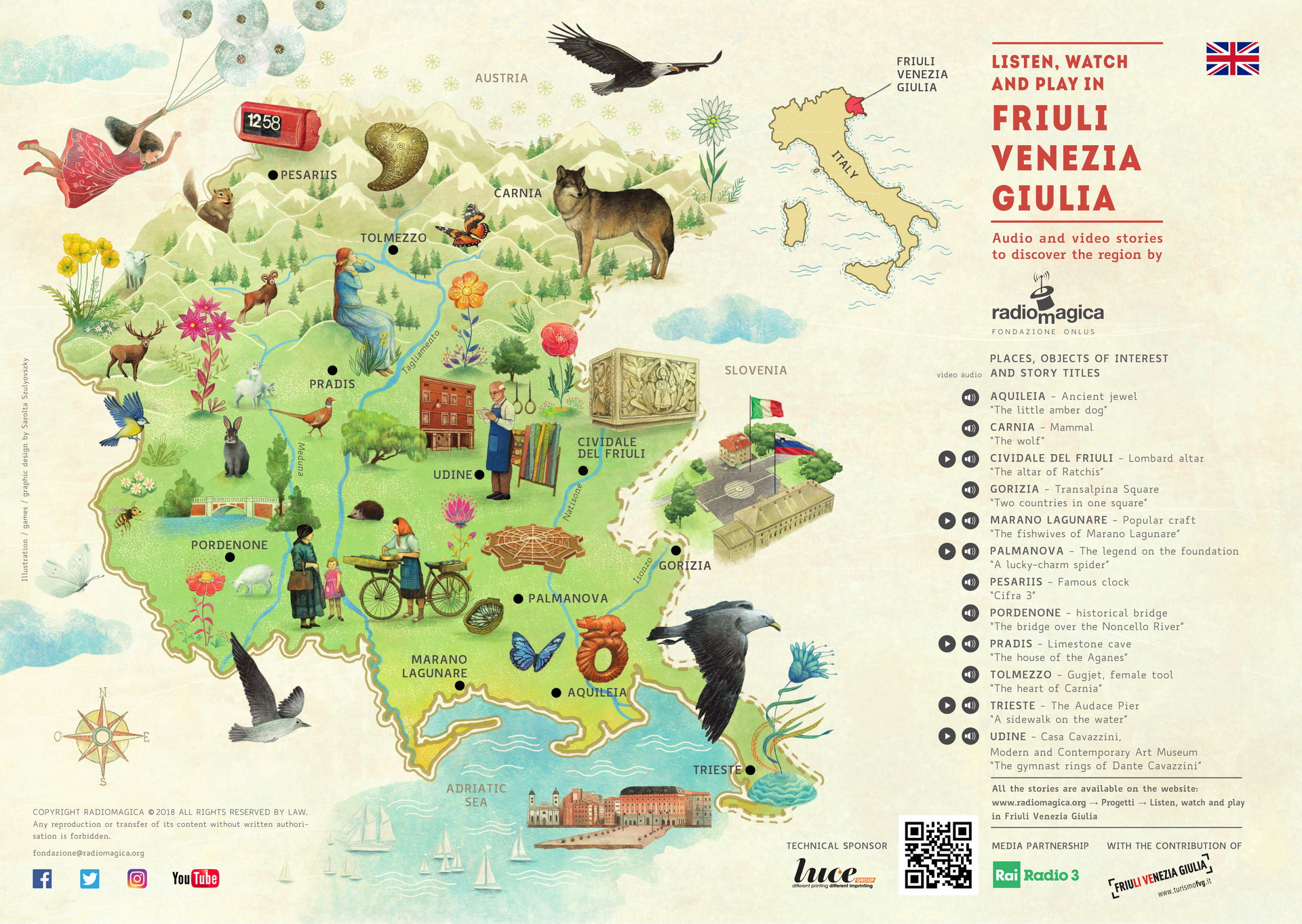 Listen, watch and play in Friuli Venezia Giulia